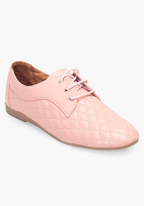 Pink Quilted Shoes