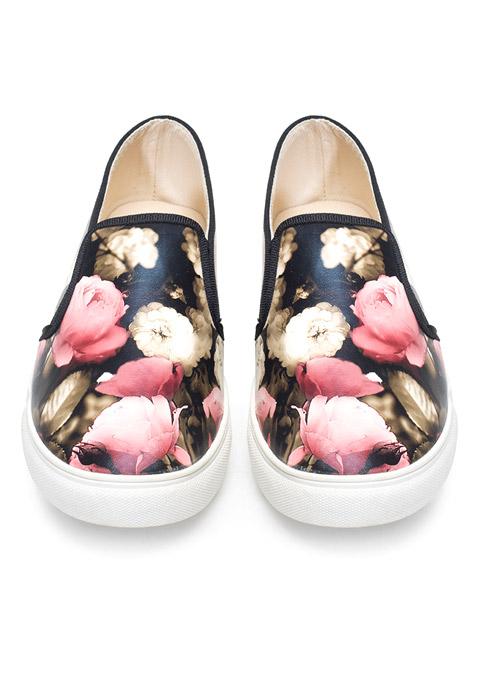 Floral Skater Shoes