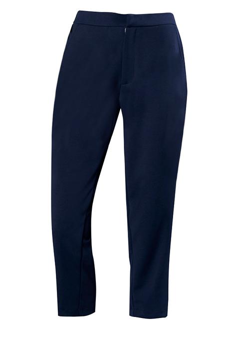 Side Panel Cropped Pants - Blue