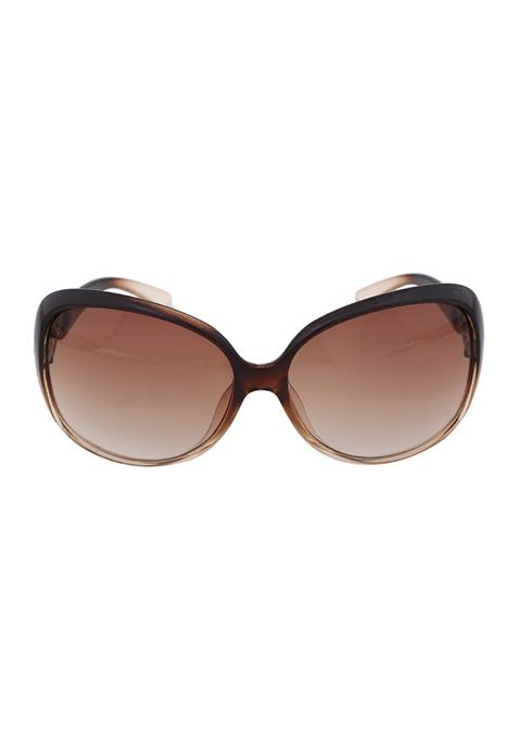 Classic Oversized Sunglasses - Brown