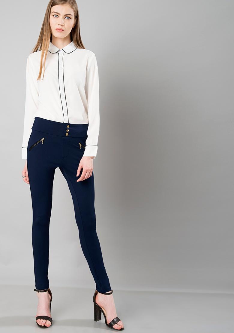 jeggings with button and zip