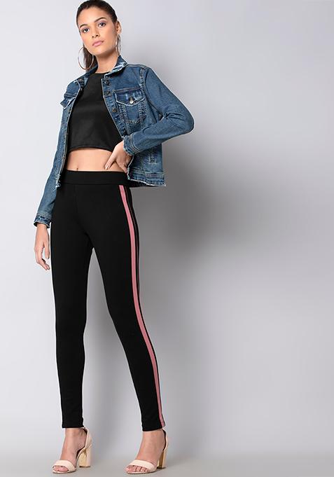 crop top with jeggings