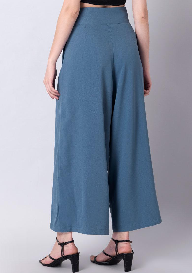 Wide Legged Pants - Buy Women & Girls Wide Legged Pants Online in India -  FabAlley