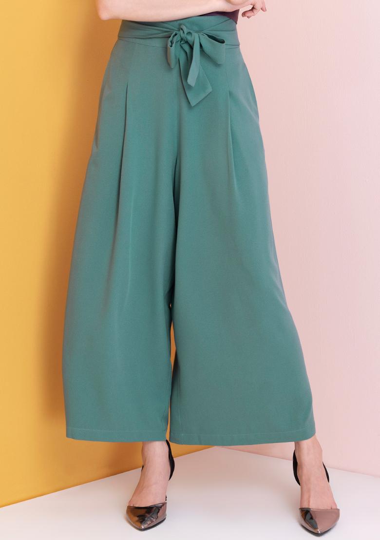 FRENCH CONNECTION Whisper Belted Palazzo Trousers | French Connection US |  ShopLook