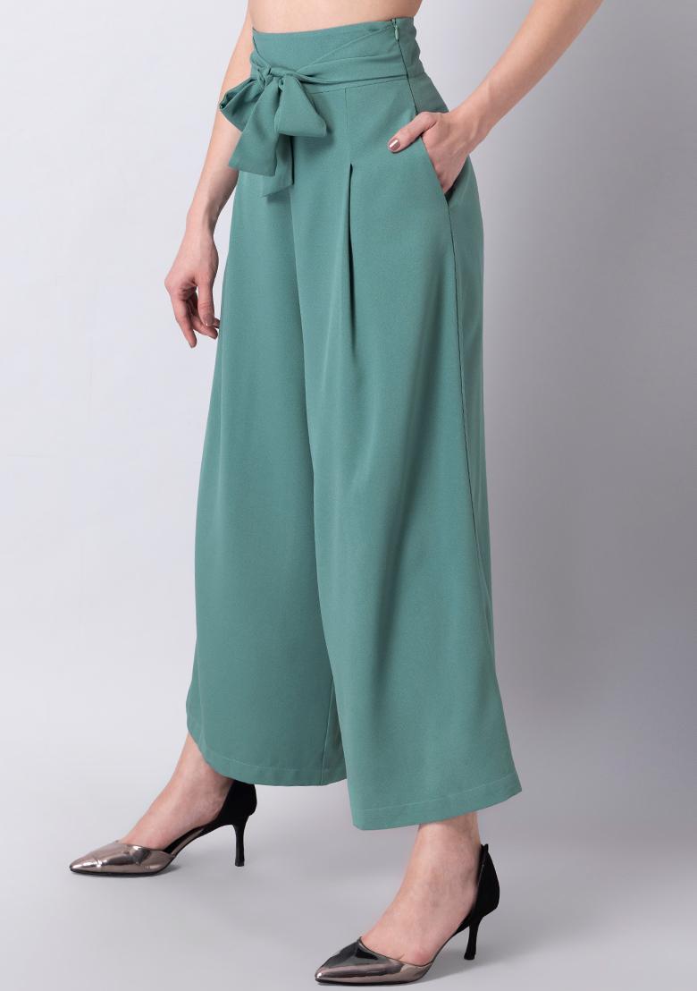 Trousers for WomenDeterminedDark GreenSalt AttireLuxury Business Casuals