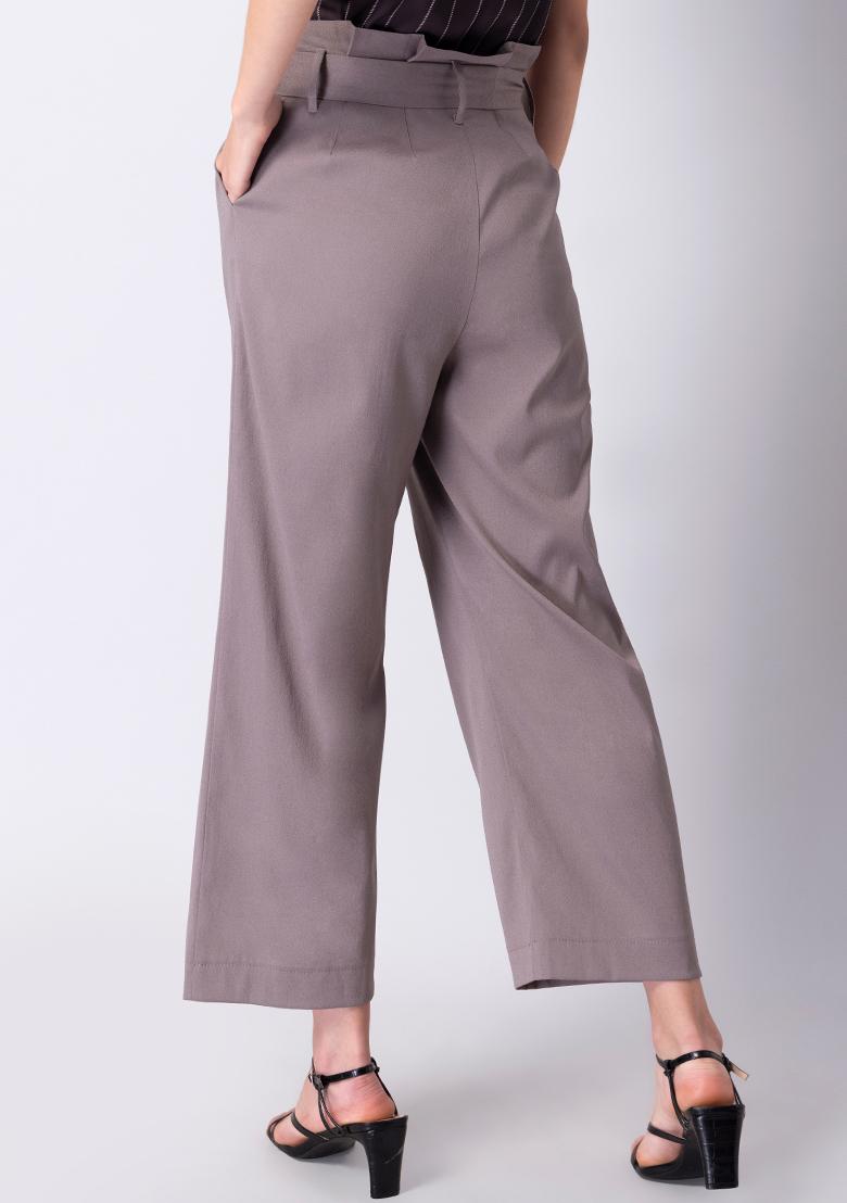 Buy Next Women Black Solid Cropped Trousers  Trousers for Women 1887428   Myntra