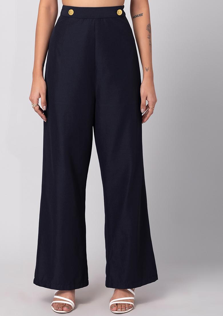 Buy Navy Blue Trousers  Pants for Women by TOMMY HILFIGER Online  Ajiocom