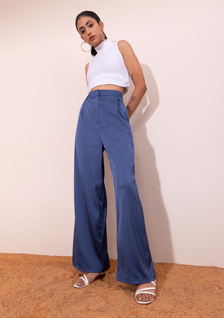 pull and bear wide leg trousers