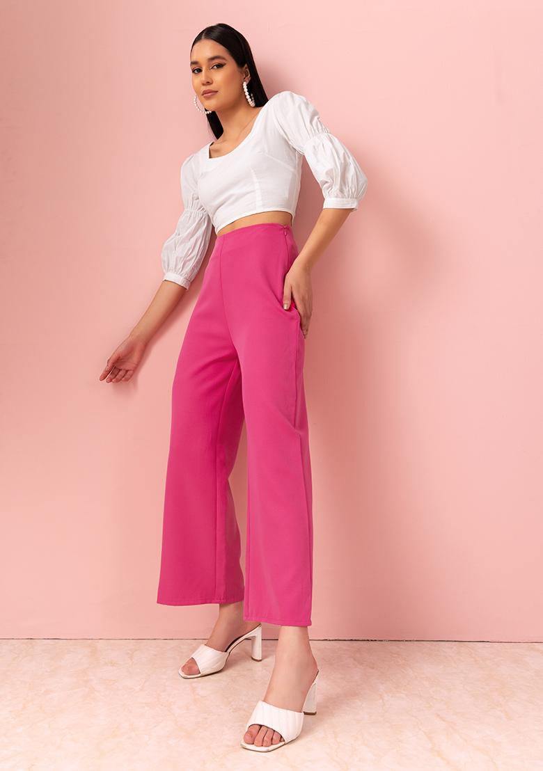 Womens Pink Trousers  Explore our New Arrivals  ZARA India