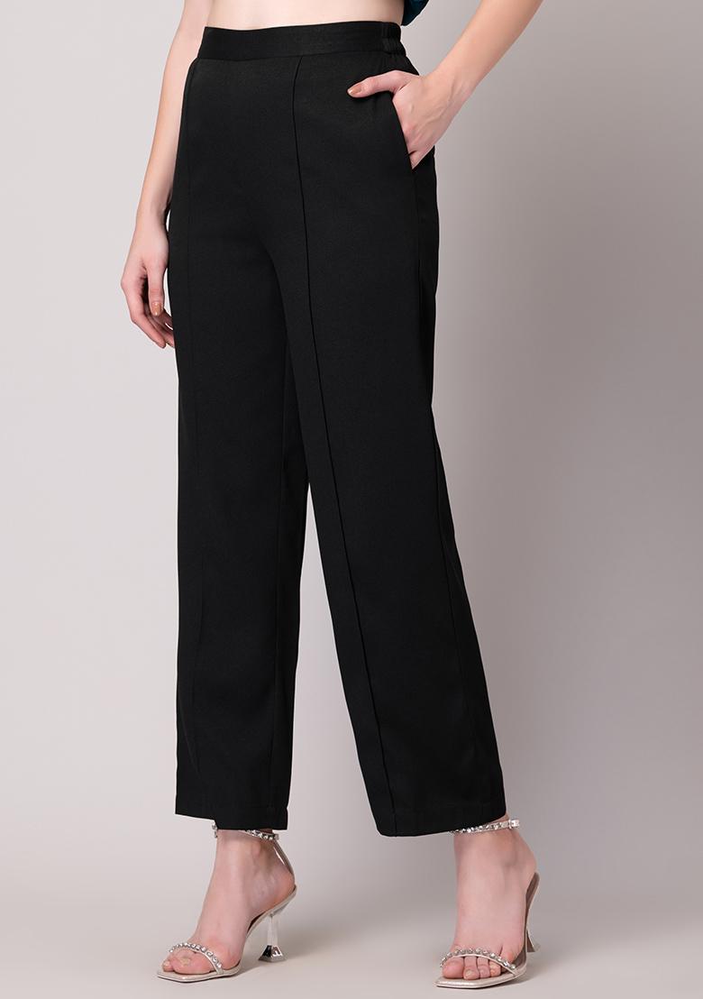 Black Paula Crepe Peg Trouser  WHISTLES 