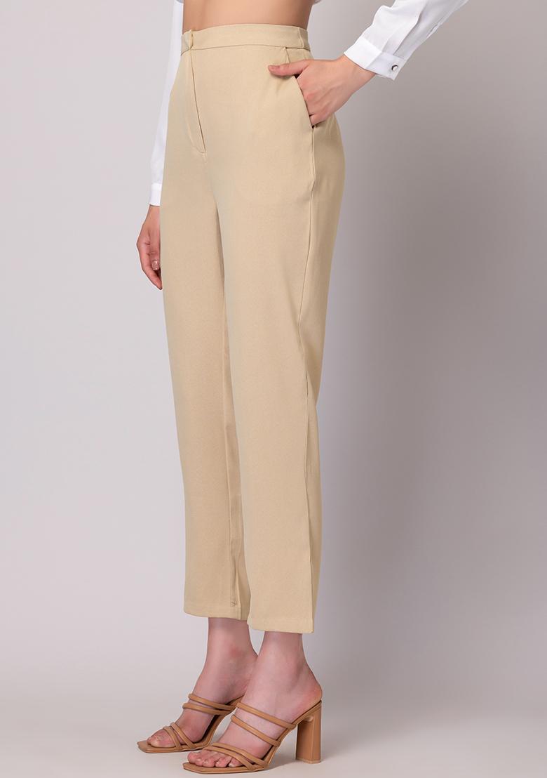 High Waist Tapered Trousers Black  Lydan The Label