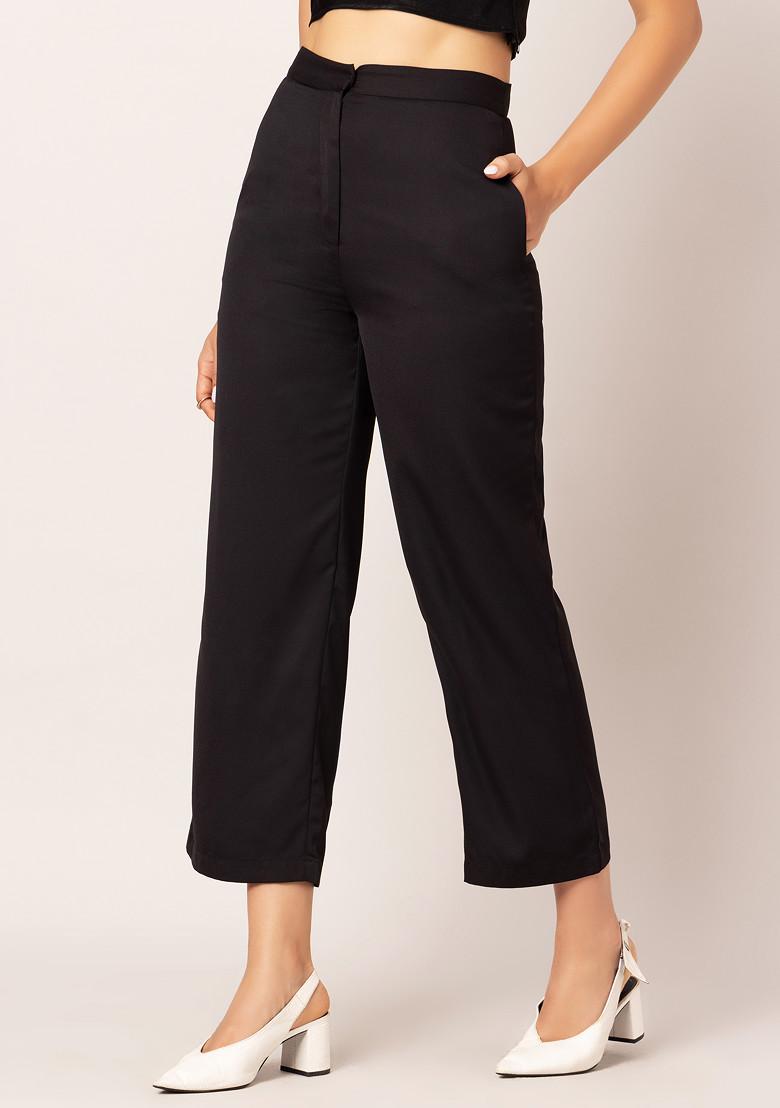 Buy online Grey Solid Cigarette Trouser from bottom wear for Women by  Smarty Pants for ₹939 at 48% off | 2024 Limeroad.com