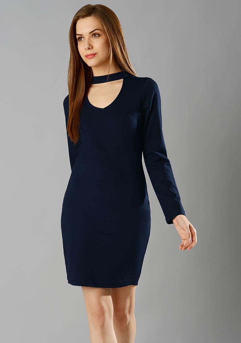 full sleeve midi dress
