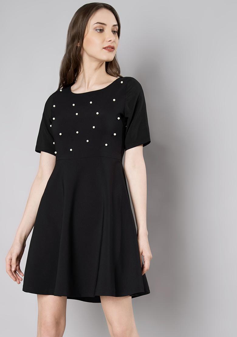 next black skater dress
