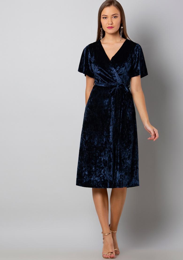 Charleston Ruffle Velvet Midi Dress | Velvet midi dress, Ruffle velvet dress,  Dress