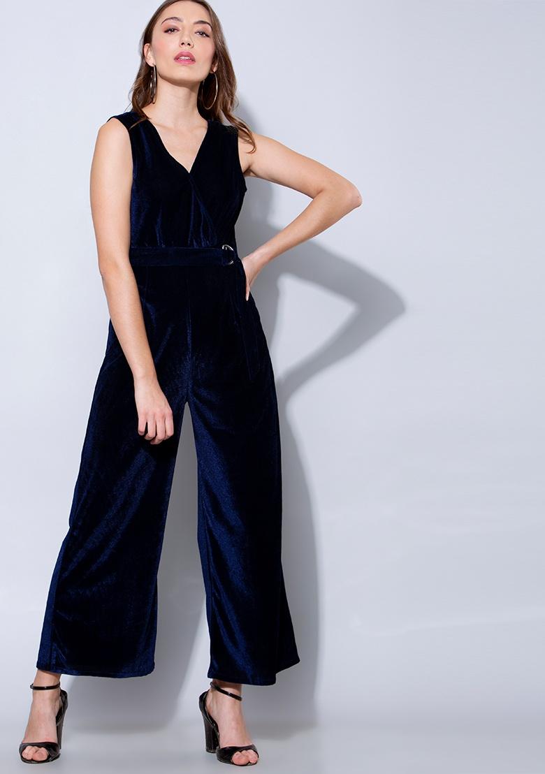 Buy Navy Blue Jumpsuits &Playsuits for Women by IKI CHIC Online | Ajio.com