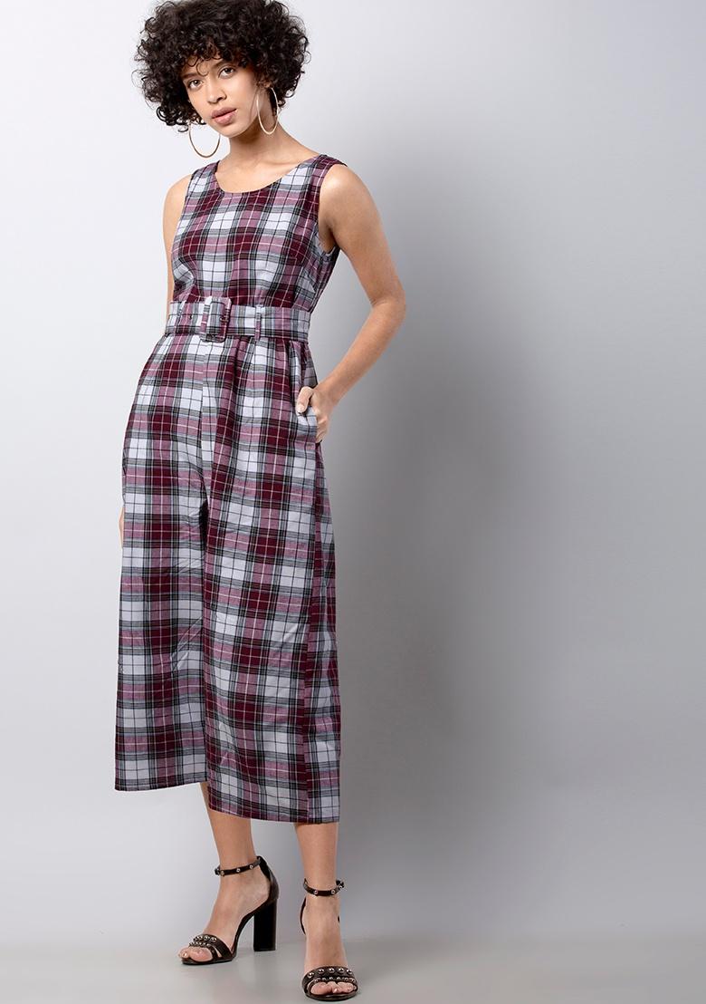 tartan jumpsuit