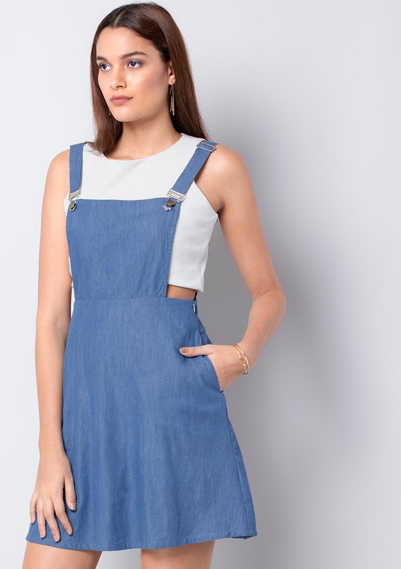 Women Plus Size Cotton Linen Vintage Pleated Split Apron Pinafore Dress  with Two | eBay