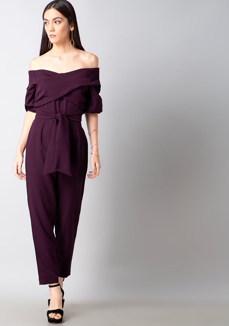 jumpsuit with off shoulder