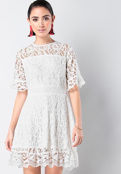 white casual dresses for women