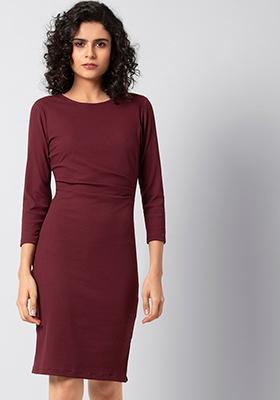 faballey maroon dress