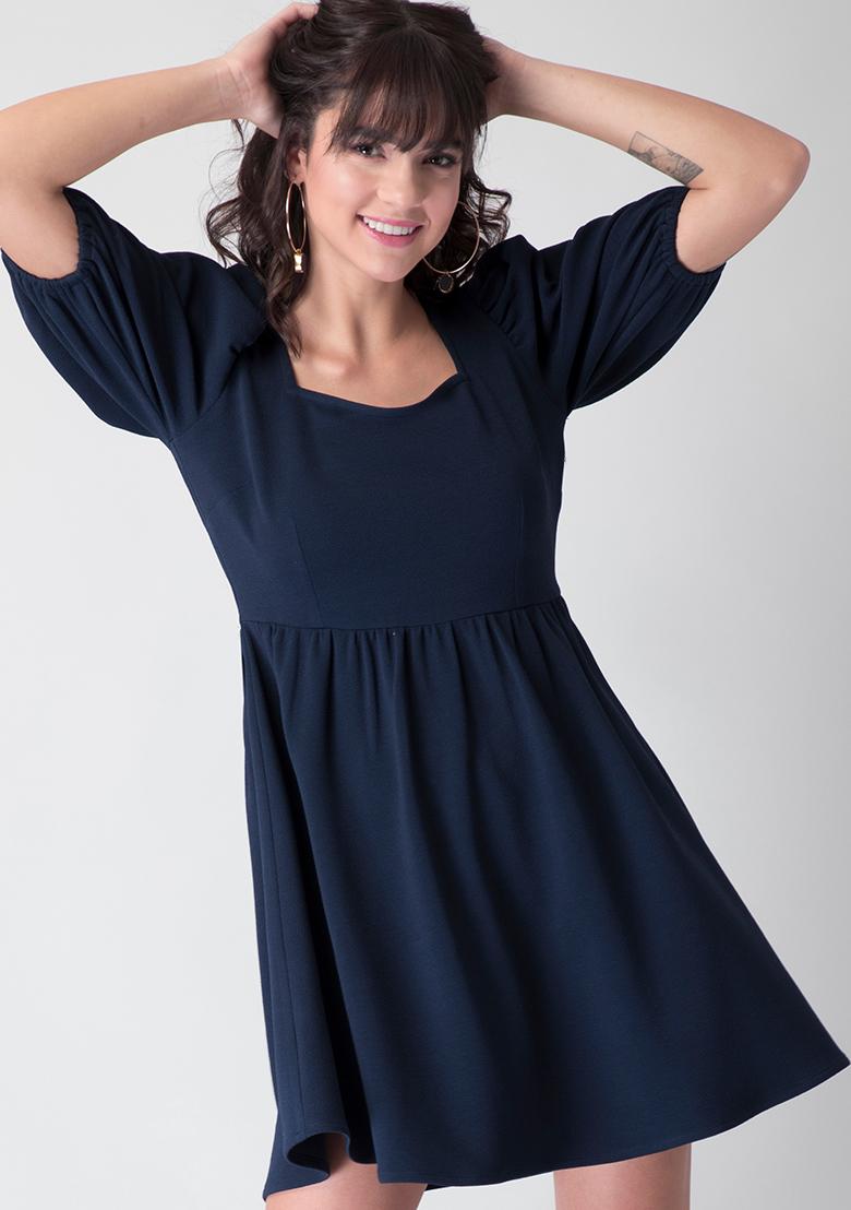 Square Neck Puff Sleeve Dress – TandyWear