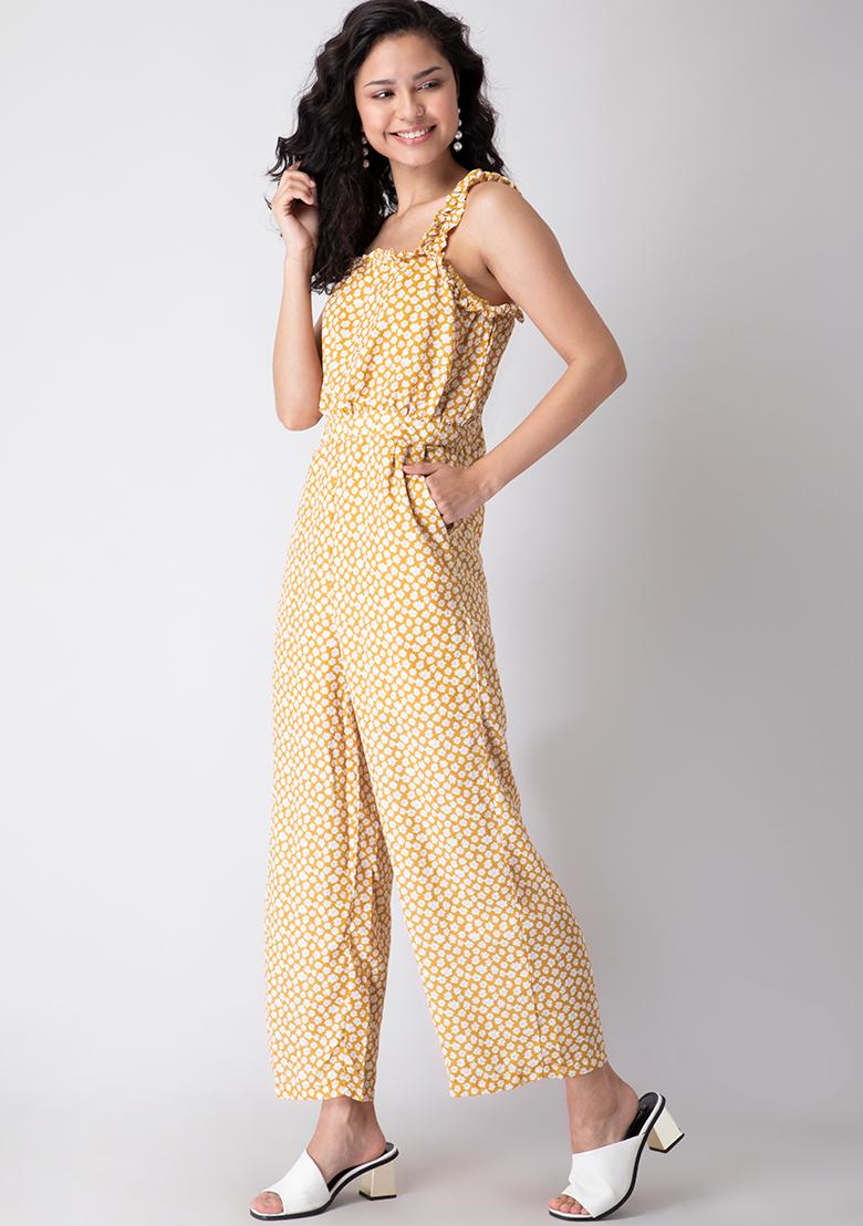 faballey yellow jumpsuit