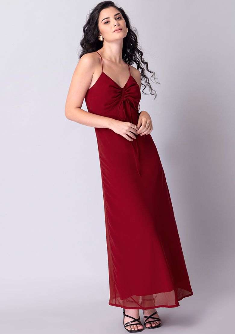 Faballey red hot sale dress