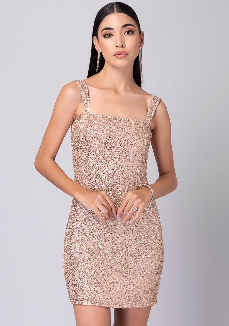Briar Sequin Bodycon Dress in Red | LUCY IN THE SKY