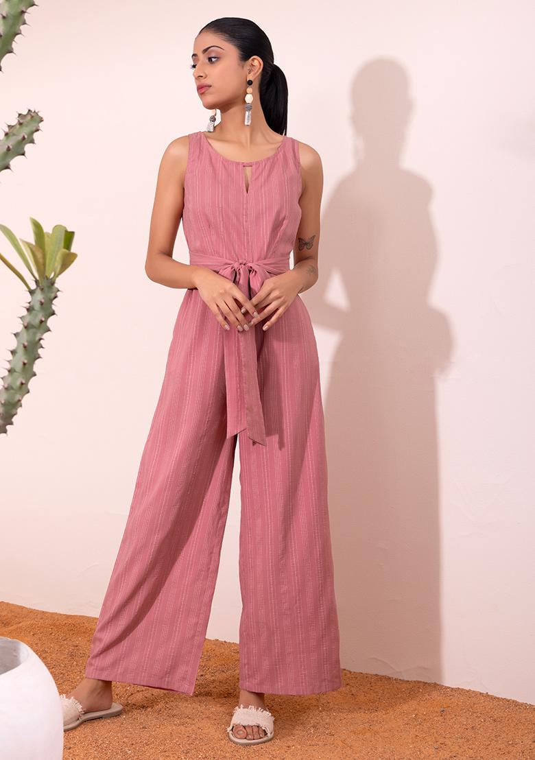 jumpsuit in pink colour