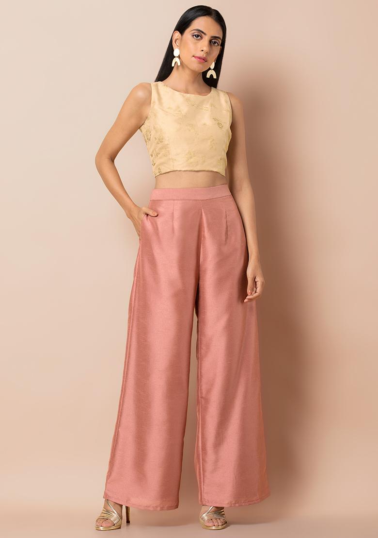 Pink palazzo pants Outlet