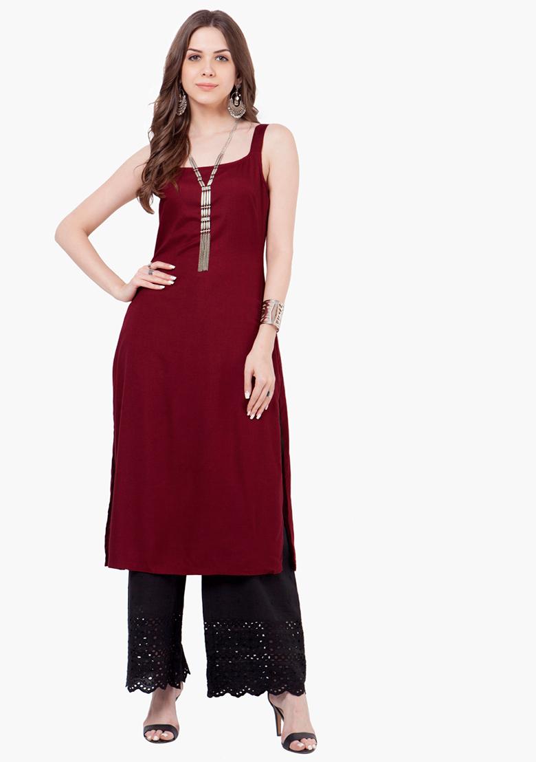 kurti with straps
