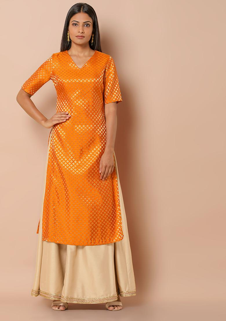 indya mustard yellow kurta