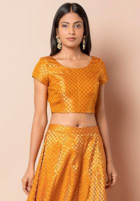 crop top and skirt for mehndi