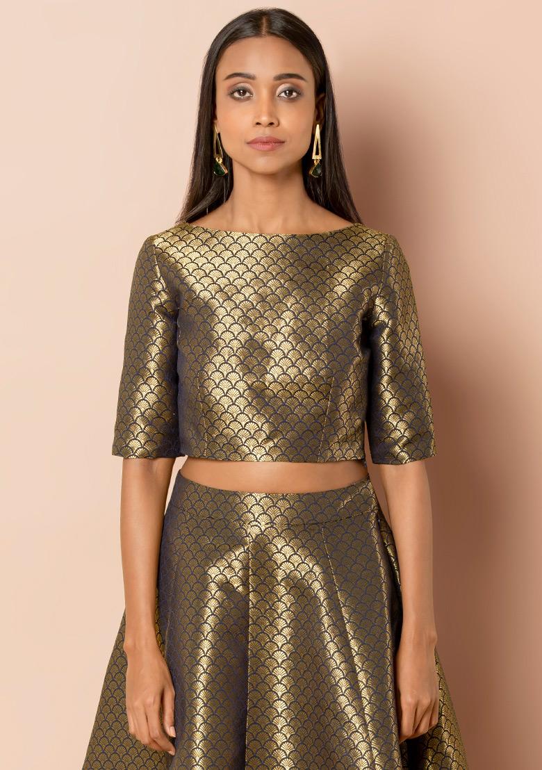 brocade skirts with shirts