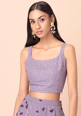 indo western crop top