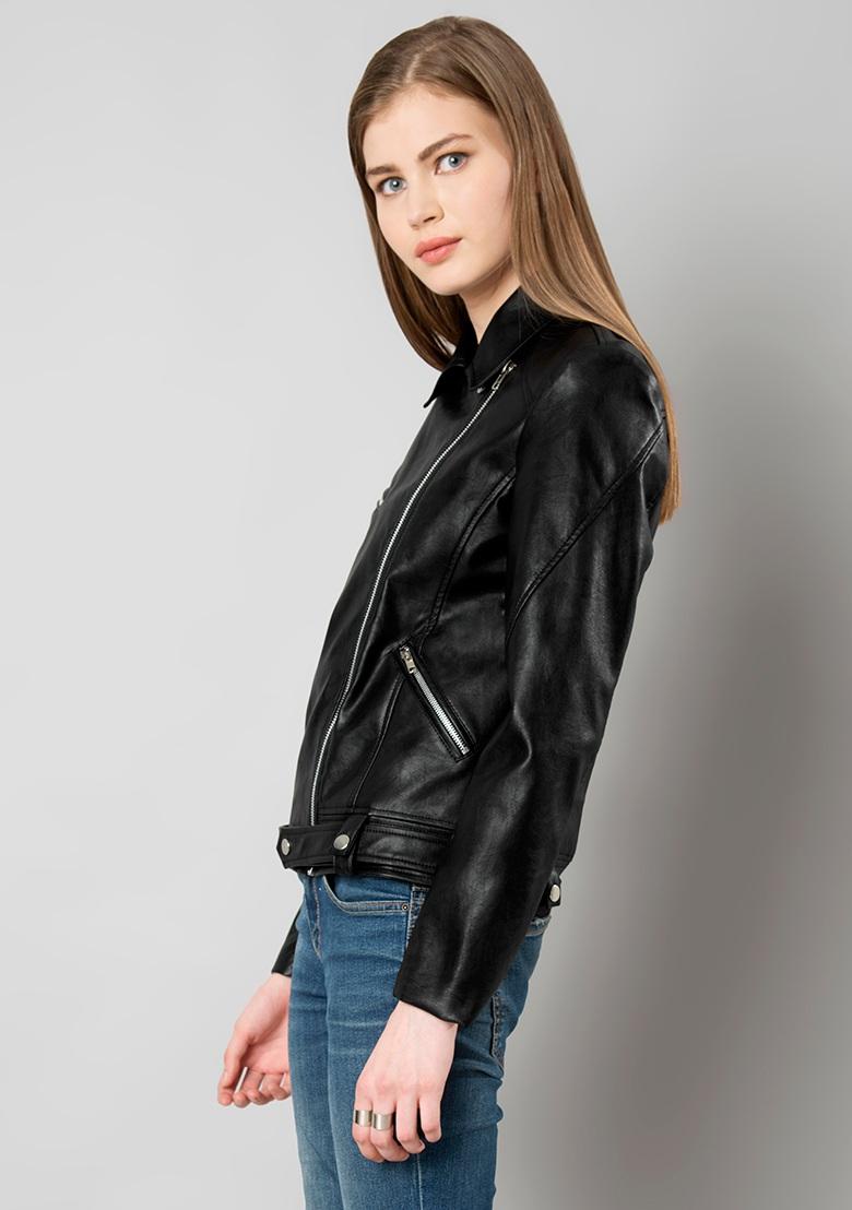 Aggregate 120+ black denim biker jacket womens super hot