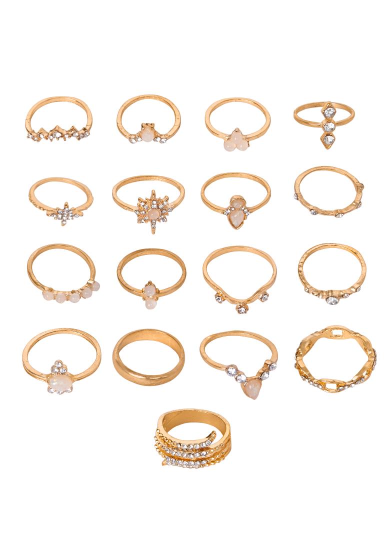 Amazon.com: Flosy Boho Crystal Knuckle Rings Set Gold Finger Joint  Stackable Ring for Women and Girls (Gold 7): Clothing, Shoes & Jewelry