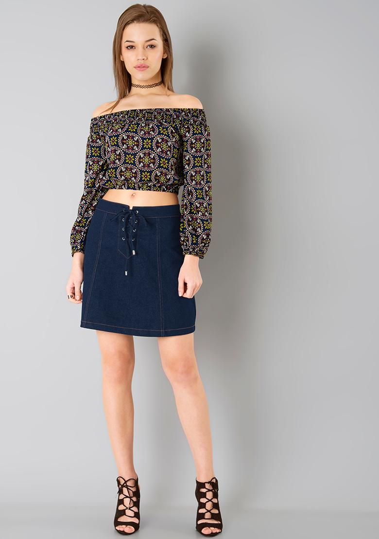 Share more than 83 dark wash denim skirt latest