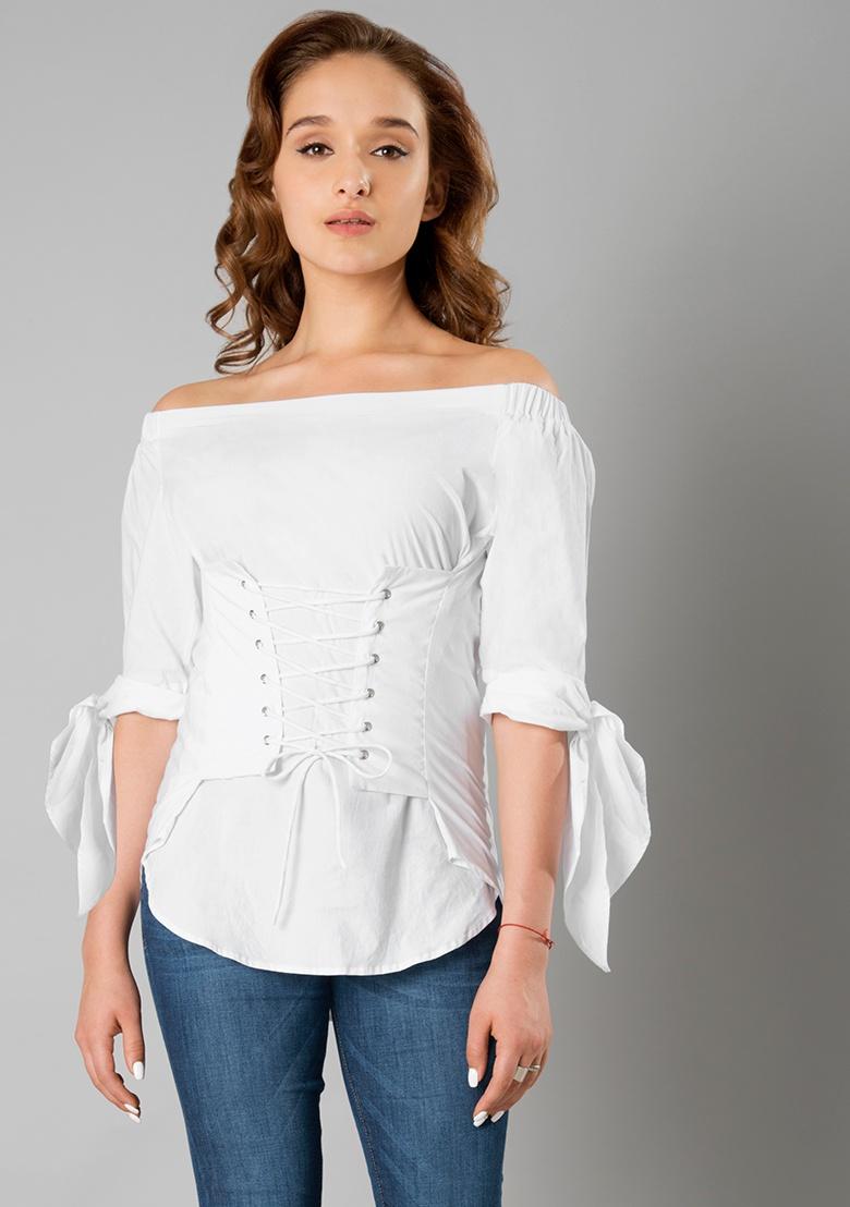 faballey off shoulder top