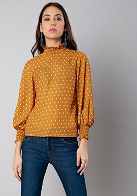 polka dots tops jabong