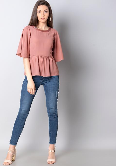 women peplum shirt