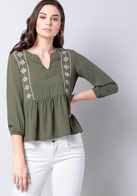 embroidered shirts womens india