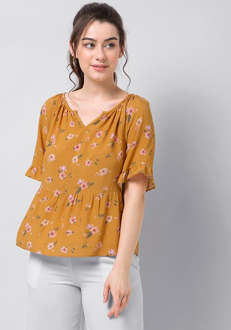yellow tops for women