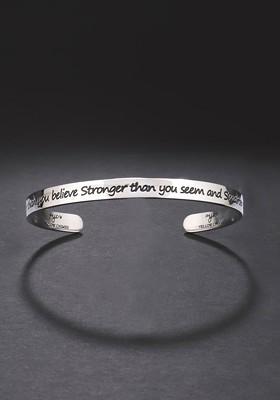 Silver Plated Engraved Cuff Bracelet
