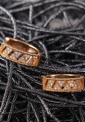 Gold Plated Circular Hoop Earrings