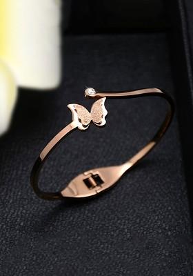 Rose Gold Plated Cuff Bracelet