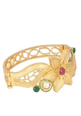 Gold Plated Alloy Handcrafted Kada Bracelet