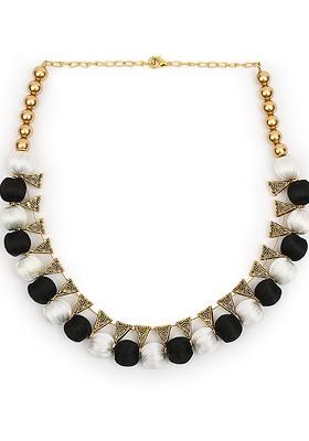 Black And White Choker Necklace