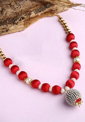 Gold Toned And White Gold Plated Necklace